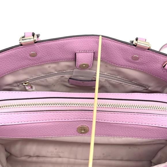 Kate Spade Leila Medium Triple Compartment Satchel Crossbody Bag - Picture 8 of 10